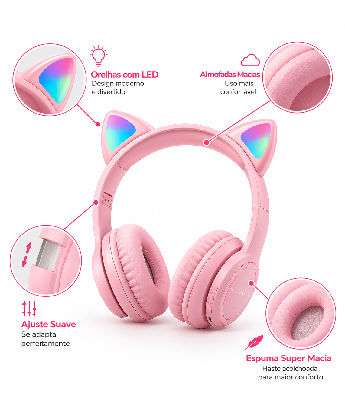 Cat Kids Fone de ouvido