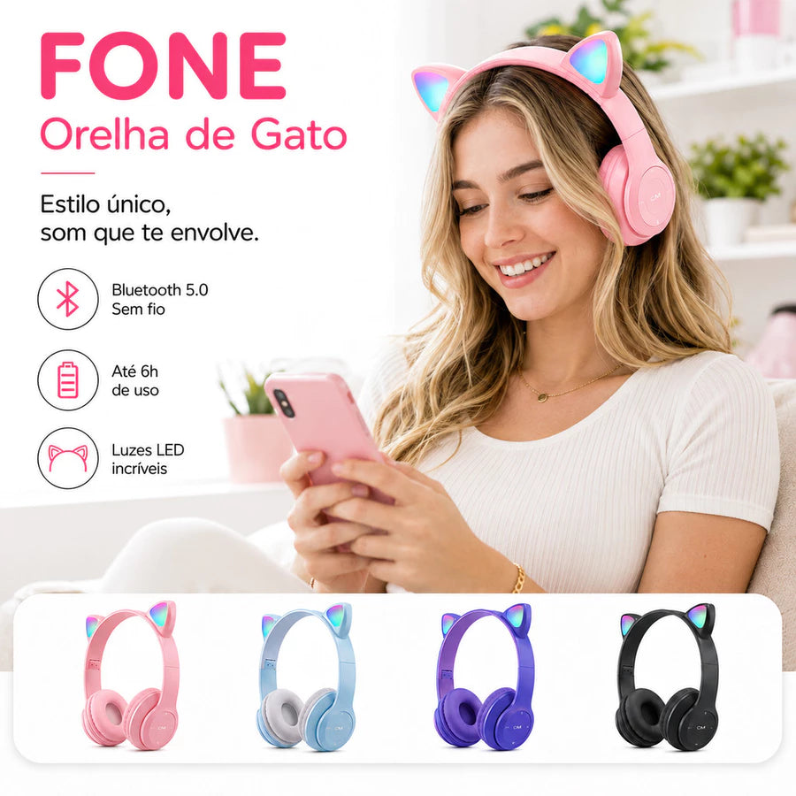 Cat Kids Fone de ouvido